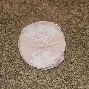 LoveShackFancy Round Makeup Bag